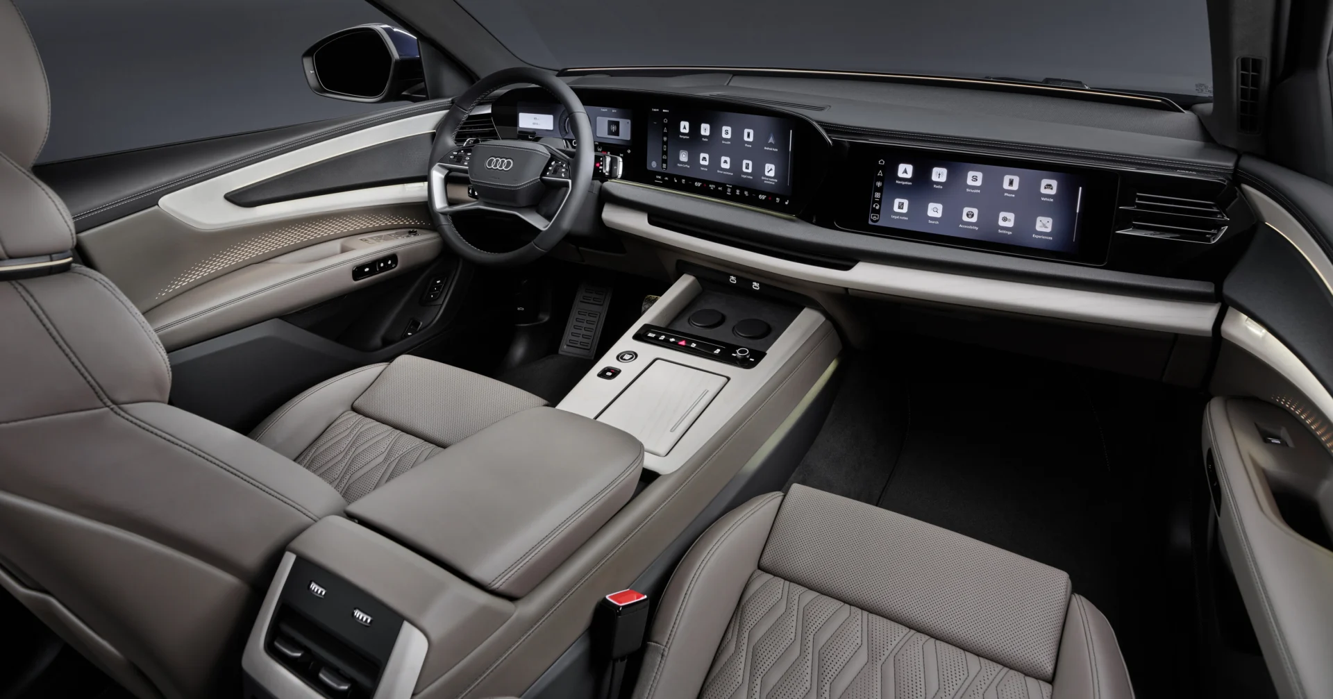 Audi q9 digitales cockpit mmi display